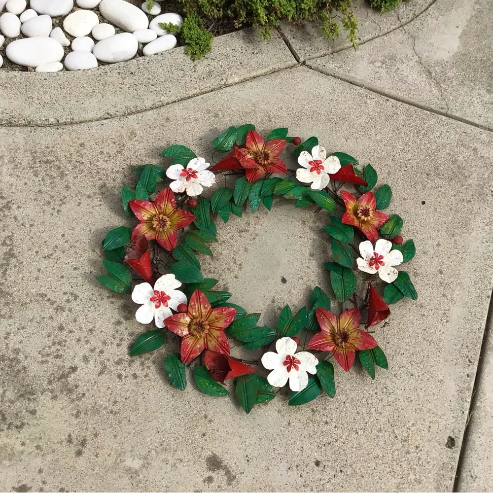 Seasons Of Bloom Rustic Iron Wreath Sundance Catalog